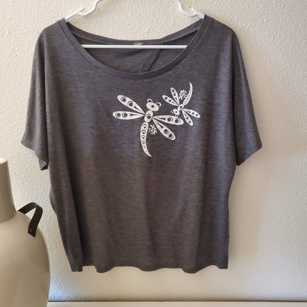 Dragon Fly Open Back Tee by HS small